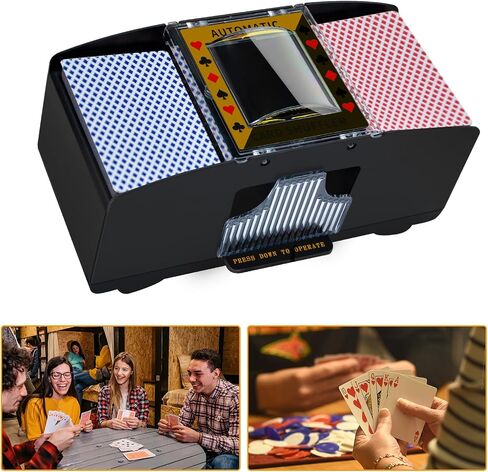 Card shuffler 2 Deck, Battery Operated Automatic Card shuffler, Card Shuffler for Home Card Game,UNO, Travel,Skip-Bo, Phase 10,Texas Hold'em in Saudi Arabia