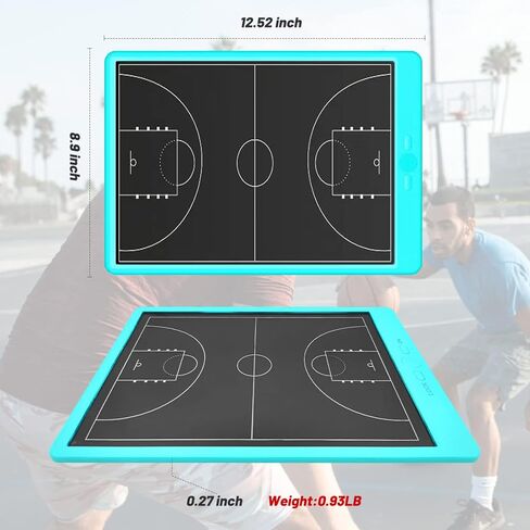 mom&myaboys 15 Inch Electronic Strategy Tactical Training Mark Board,Basketball Coaching Board/Equipment,Basketball Coach Board Gifts for Basketball Lover,Basketball Coaching Accessories in Kuwait