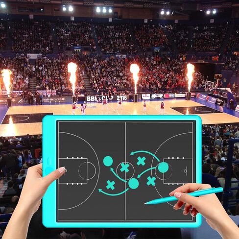 mom&myaboys 15 Inch Electronic Strategy Tactical Training Mark Board,Basketball Coaching Board/Equipment,Basketball Coach Board Gifts for Basketball Lover,Basketball Coaching Accessories in Kuwait