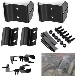 Upper Roof 50 Inch Curved Straight Light Bar Windshield Pro-fit Cage Mounting Brackets for Polaris Ranger 500 570 900 1000 Crew EV XP, No Need Drilling in Saudi Arabia