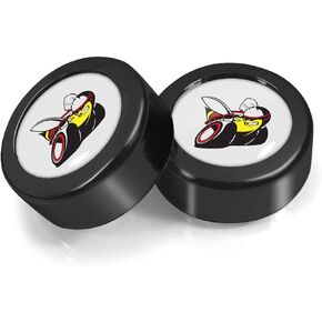 for Dodge Scat-Pack in Black Dome Logo on Black Two ABS Plastic License Plate Frame Screw Cover Set in Saudi Arabia