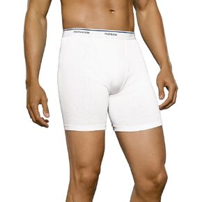 Fruit of the Loom Men's 3Pack White Boxer Briefs 100% Cotton Underwear S in Kuwait