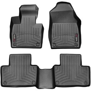 WeatherTech Custom Fit FloorLiners for Volvo XC90-1st & 2nd Row (44828-1-2), Black in Saudi Arabia