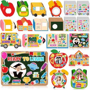 48 Packs Camp Picture Frame Craft Camping Craft Kits DIY Picture Frame Gifts Bulk with Camp Raccoon Stickers for Classroom Home Party Activities VBS Supplies in Kuwait