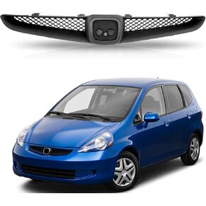 PartsFlow For 2007 2008 Honda Fit Base/DX/LX/Sport Front Bumper Grille Grill Assembly Black in Kuwait