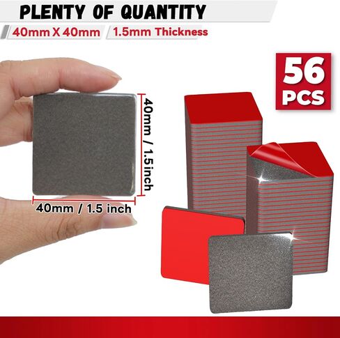 Double Sided Adhesive Pads Heavy Duty,56Pcs UltraSticky Strong Circle Mounting Tape for Car, Home, Office and Outdoor, 1.5mm Thicked in Saudi Arabia
