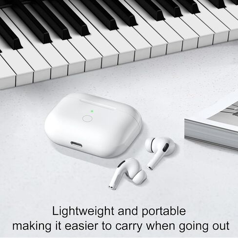 Wireless Charging Case Compatible with AirPod 3rd Generation, Air Pod 3 Charger Case Replacement with Bluetooth Pairing Sync Button,Without Earbuds,White in Saudi Arabia