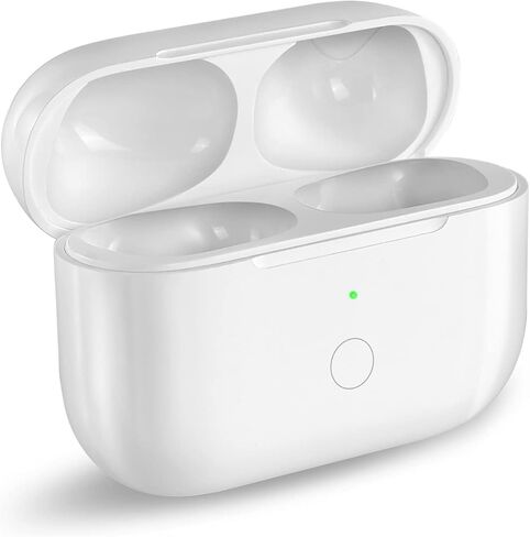 Wireless Charging Case Compatible with AirPod 3rd Generation, Air Pod 3 Charger Case Replacement with Bluetooth Pairing Sync Button,Without Earbuds,White in Saudi Arabia
