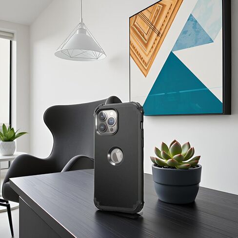 IDweel for iPhone 14 Pro Max Case,for iPhone 14 Pro Max with Screen Protector for Women, 3 in 1 Shockproof Slim Fit Hybrid Heavy Duty Hard PC Cover Soft Silicone Bumper Full Body Case,Rose Gold in Kuwait