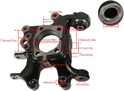 Munirater 2PCS Dekering Knuckle Steel Actureds Prespons for RAV4 NX200T NX300 NX300H 2006-2019 4230542020 4230442020 in Saudi Arabia