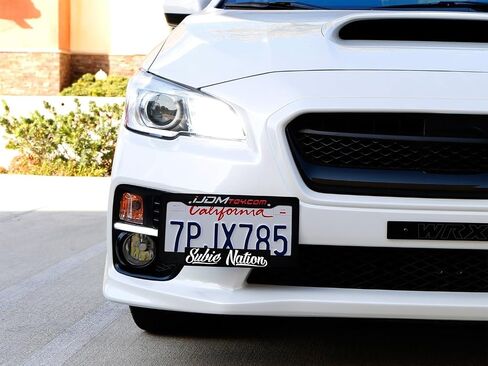iJDMTOY 7x1.5-Inch Subie Nation Vinyl Decal Stickers, Compatible with Subaru WRX STI BRZ Impreza Legacy for Windshield, Bumper, License Plate Frame, Trunk, etc in Saudi Arabia