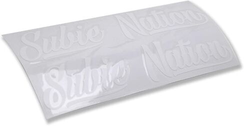 iJDMTOY 7x1.5-Inch Subie Nation Vinyl Decal Stickers, Compatible with Subaru WRX STI BRZ Impreza Legacy for Windshield, Bumper, License Plate Frame, Trunk, etc in Saudi Arabia