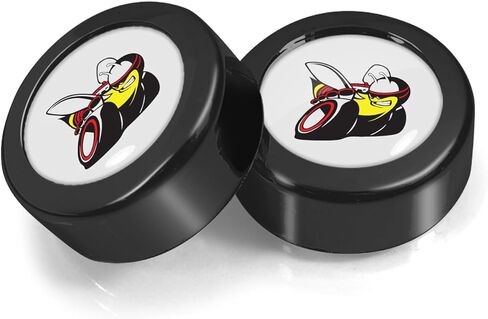 for Dodge Scat-Pack in Black Dome Logo on Black Two ABS Plastic License Plate Frame Screw Cover Set in Saudi Arabia