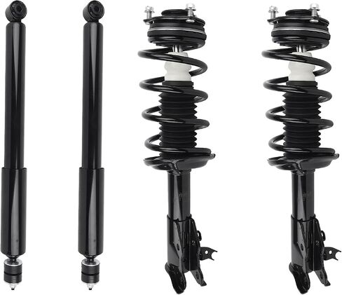 Strutber Stricber Strutber من أجل 2006-2011 Acura CSX ، 2006-2011 Honda Civic W/Coil Spring Assembly Front & Great Resident and Right 172287 172286 5609 (مجموعة من 4) in Saudi Arabia