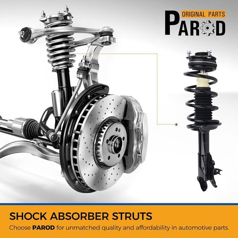 Strutber Stricber Strutber من أجل 2006-2011 Acura CSX ، 2006-2011 Honda Civic W/Coil Spring Assembly Front & Great Resident and Right 172287 172286 5609 (مجموعة من 4) in Saudi Arabia