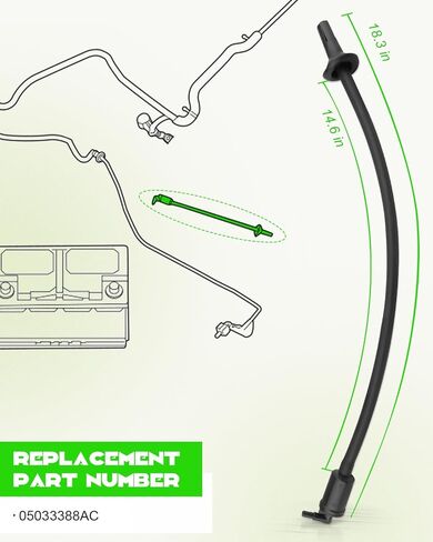Battery Vent Tube Hose Fit for Dodge Durango Jeep Grand Cherokee 2011 2012 2013 2014 2015 2016 2017 2018 2019 2020 2021 2022 2023 2024, Replace 05033388AC in Saudi Arabia