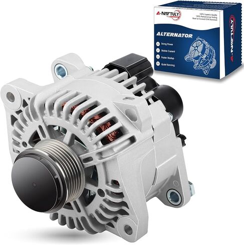 Alternator Fits for Hyundai Sonata 2010 2011 2012 2013, Kia Optima 2011-2013, 2.4L, 110Amp, High Output Alternator Replacement 11491, 15598, 208940, 2138539, 2606184B (All New) in Saudi Arabia
