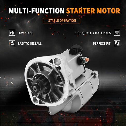Starter AM876435 Compatible With John Deere 3032E 3038E 3120 3320 3520 3720 4105 4115 Tractors AM878415, RG60654, SE501878, TY25233, TY25237, YM129129-77010, YM129407-77010 in Saudi Arabia