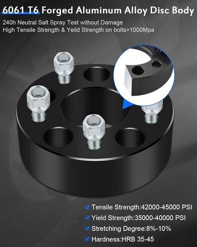 ECCPP 4PCS 2" 5 Lug Wheel Spacer 5x4.75 5X120.65 Wheel Spacers Kits 12x1.5 Studs 70.5mm fits for 1984-2019 for Chevrolet Corvette| 1987-2005 for Chevrolet Blazer |1990-2004 for GMC Sonoma in Saudi Arabia