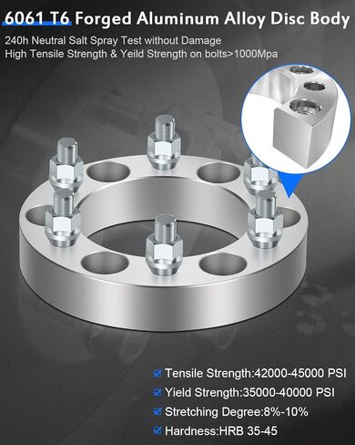 ECCPP 4PCS 6 LUG 3 "فواصل العجلات 6x5.5 إلى 6x5 in Saudi Arabia