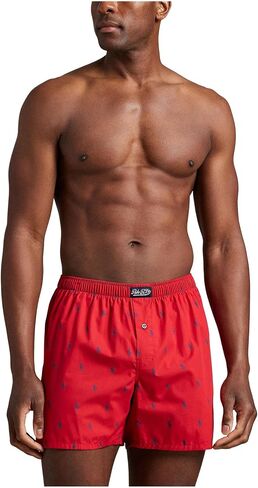 Polo Ralph Lauren Mens AOPP Woven Boxer RL2000 Red/Cruise Navy AOPP X-Large in Saudi Arabia