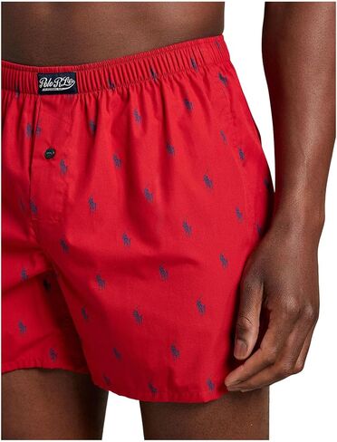 Polo Ralph Lauren Mens AOPP Woven Boxer RL2000 Red/Cruise Navy AOPP X-Large in Saudi Arabia