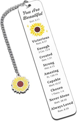 Christian Gifts Bible Verse Bookmark, First Communion Gifts for Girls, Religious Bible Verse Bookmark for Women Men Couple, Inspirational Gifts for Teen Boy Girl for Birthday Graduation in Kuwait
