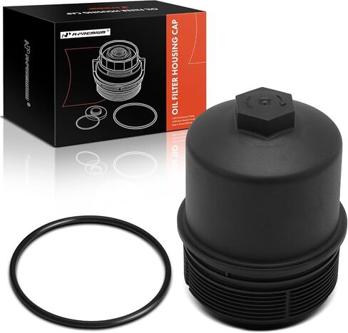 A-Premium Filter Filter Capter Capebly Capebly متوافق مع Land Rover Range Rover 2016-2020 ، Range Rover Sport 2016-2019 ، Discovery 2017-2020 ، 3.0L ، غطاء سكني مرشح الزيت ، استبدل# LR013147 in Saudi Arabia