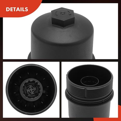 A-Premium Filter Filter Capter Capebly Capebly متوافق مع Land Rover Range Rover 2016-2020 ، Range Rover Sport 2016-2019 ، Discovery 2017-2020 ، 3.0L ، غطاء سكني مرشح الزيت ، استبدل# LR013147 in Saudi Arabia