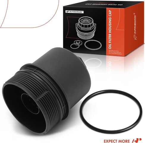 A-Premium Filter Filter Capter Capebly Capebly متوافق مع Land Rover Range Rover 2016-2020 ، Range Rover Sport 2016-2019 ، Discovery 2017-2020 ، 3.0L ، غطاء سكني مرشح الزيت ، استبدل# LR013147 in Saudi Arabia