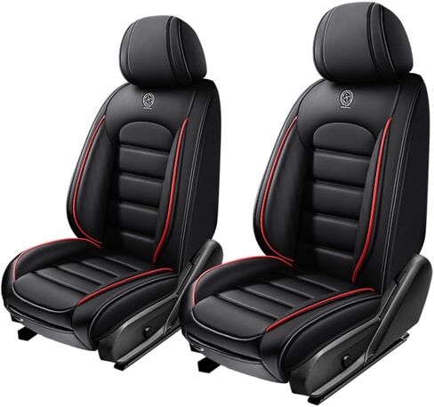 5 Seat Covers for RAM 3500 2012-2024,Premium Nappa Leather Car Seat Covers for Pickup Trucks,Waterproof Soft Seat Covers for Cars,Interior Accessories Airbag Compatible（Standard-Black&Coffee） in Saudi Arabia
