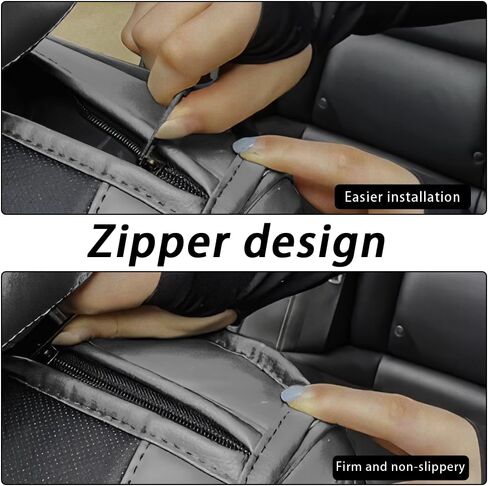 Car Seat Cover for 96% of GMC 2000-2024,2 Seats Nappa Leather Waterproof Anti-Slip Seat Covers,Airbag Compatible Easy to Install(Black red Stripe) in Saudi Arabia