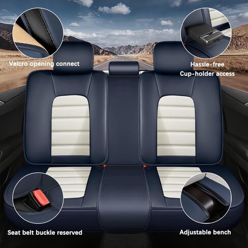 5 Seat Covers for RAM 1500 2012-2024,Premium Nappa Leather Car Seat Covers for Pickup Trucks,Waterproof Soft Seat Covers for Cars,Interior Accessories Airbag Compatible（Standard-Black&Coffee） in Kuwait