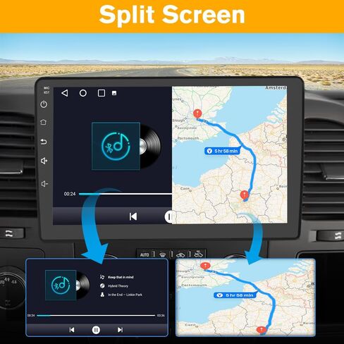 Car Radio for Chevy Silverado 2007-2013 GMC Sierra Yukon Android 13 Replacement Upgrade Stereo with CarPlay Android Auto in Saudi Arabia