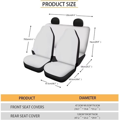 American Flag Sunflower Printed Universal Car Seat Cover for Front and Rear, Automotive Front and Back Seat Protector for Women Men, Breathable Seat Cushion Cover for Truck Cars Truck Sedan SUV in Saudi Arabia