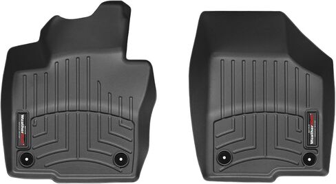 WeatherTech Custom Fit FloorLiners for VW Jetta GLI, Jetta, Beetle - 1st Row (443381), Black in Saudi Arabia
