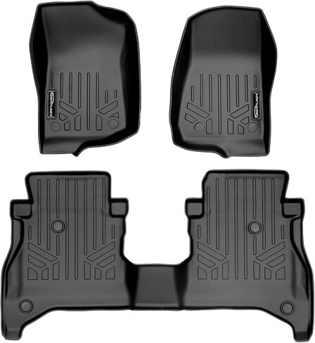 Smartliner Custom Fit Floor Mats 2 صف بطانة متوافقة مع 2020-2025 Jeep Gladiator in Saudi Arabia