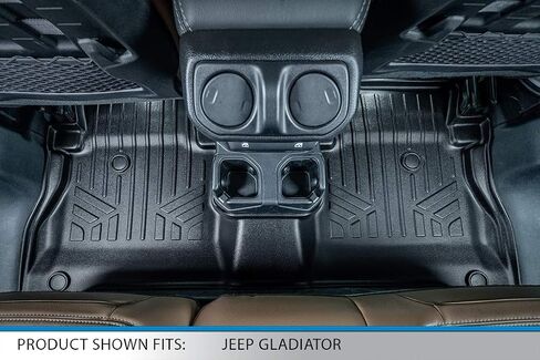 Smartliner Custom Fit Floor Mats 2 صف بطانة متوافقة مع 2020-2025 Jeep Gladiator in Saudi Arabia