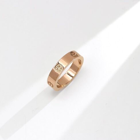 Love Rings, Stainless Steel Ring Couple Friendship Rings Cross fashion Rings Screw Design Promise Ring Wedding Mother's Day Jewelry for Women Men in Kuwait
