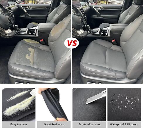 Driver Bottom Perforated Black LA00 or LB00 Fit for Lexus GX460 2010 2011 2012 2013 2014 2015 2016 2017 Microfiber Leather Seat Cover in Saudi Arabia