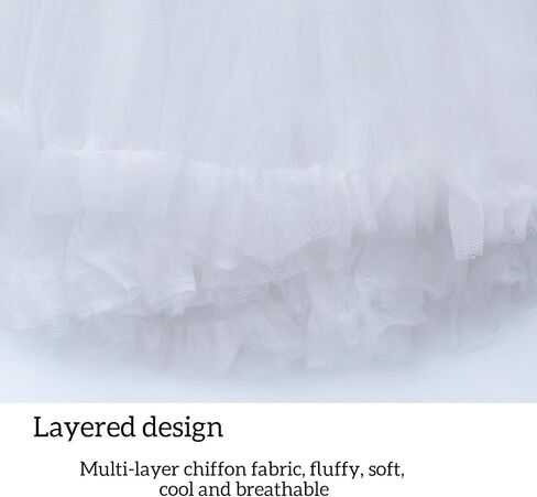 Women Petticoat Skirts Tulle Under Dress Crinoline Puffy Elastic Waist Boneless Underskirt in Kuwait