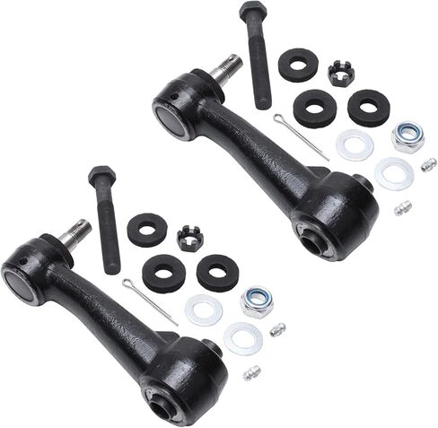 Detroit Axle - Front 10pc Sundension Kit for Dodge B150 B1500 B200 B250 B2500 B300 B350 B3500 RAM 1500 2500 3500 VAN ، 4 TIN ROD نهايات 4 مفاصل الكرة العلوية والسفلية 2 توجيه الأسلحة الأسلحة. in Saudi Arabia