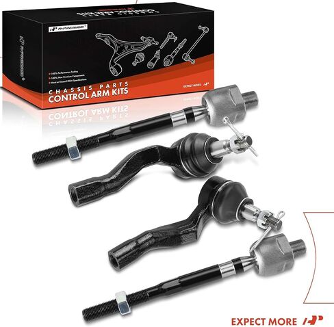 A-Premium Set of 4, Front Inner & Outer Tie Rod End Kit, Compatible with Infiniti G35 2003-2007 & Nissan 350Z 2003-2009 in Saudi Arabia