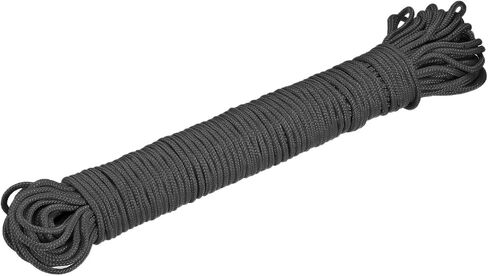 MECCANIXITY Polypropylene Rope Braid Cord 30M/98.4ft 1/8" Black for Indoor Outdoor Camping Clothes Line in Saudi Arabia