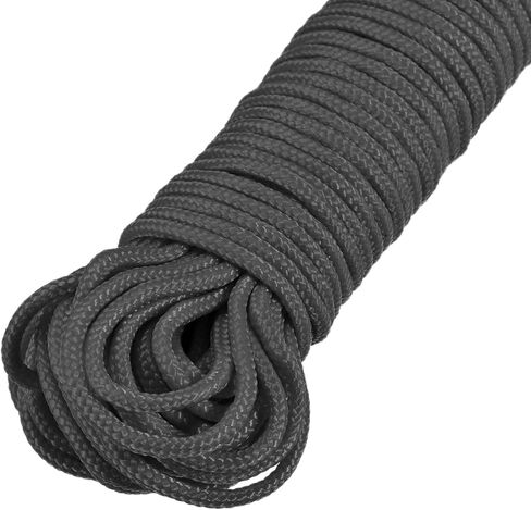 MECCANIXITY Polypropylene Rope Braid Cord 30M/98.4ft 1/8" Black for Indoor Outdoor Camping Clothes Line in Saudi Arabia
