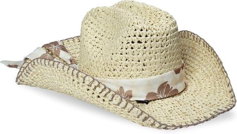 Roxy Women's Crushin It Straw Cowboy Hat in Saudi Arabia