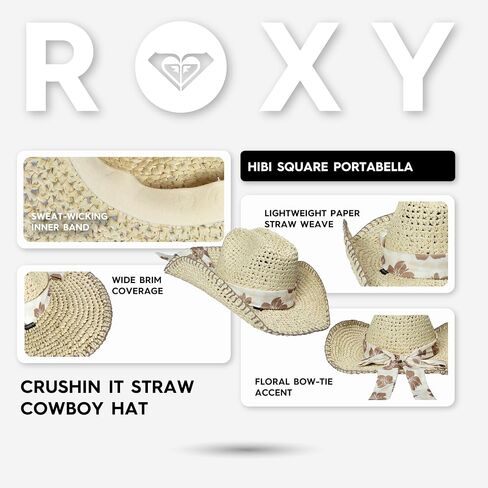 Roxy Women's Crushin It Straw Cowboy Hat in Saudi Arabia