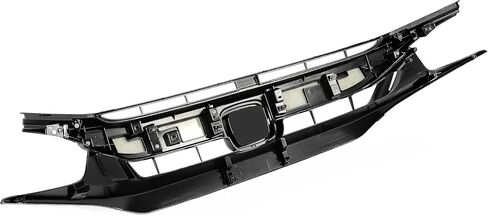 KUAFU Front Bumper Upper Grille Grill Compatible with 2019-2021 Honda Civic Painted Glossy Black in Saudi Arabia