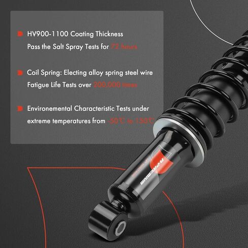 A-Premium Rear Load Adjusting Shock Absorber Compatible with Ford Ranger 1983-2011, Bronco II 1984-1990 & Mazda B2300 1994-1997 2001-2009, B2500 1998-2001, B3000 1994-2007, B4000 1994-2004, 2-PC Set in Saudi Arabia
