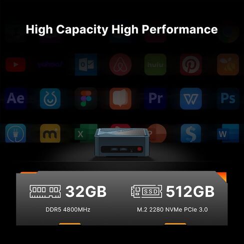 N150 Mini PC E3, Twin Lake N150(Beat N100/N95, up to 3.6GHz), 16GB DDR4 RAM 512 SSD Mini Computers,11 Pro Desktop 4K Dual Display/HDMI/WiFi/BT/LAN for Home/Office in Kuwait